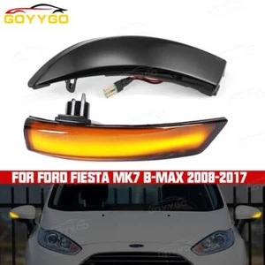 2x Specchietti retrovisori esterni frecce laterali per Ford Fiesta MK7 B-Max 08-17 - Foto 1 di 10