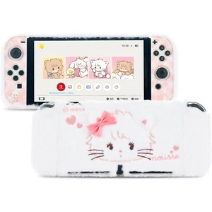 GeekShare Custodia Protettiva Peluche per Nintendo Switch OLED e Joy Con Cover Mikko - Foto 1 di 8