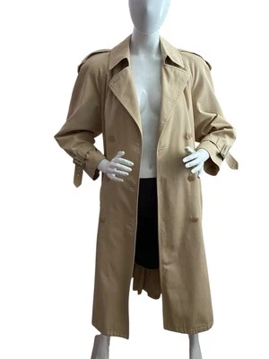 Gabardina de colección Misty Harbor para mujer forro con cremallera talla 10 pequeña lana a cuadros tostada Foto 1 de 4