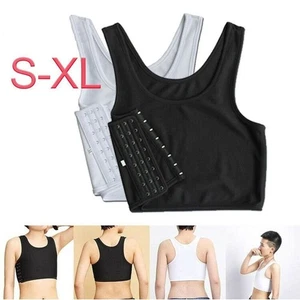 1Pcs Corset Chest Shaper Trans Lesbian Breast Binder Reinforced Tank Tops - Picture 1 of 22