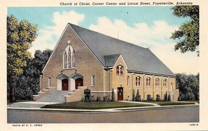 #K1495 FAYETTEVILLE, AR.      AK, CHRISTI-KIRCHE - Bild 1 von 2