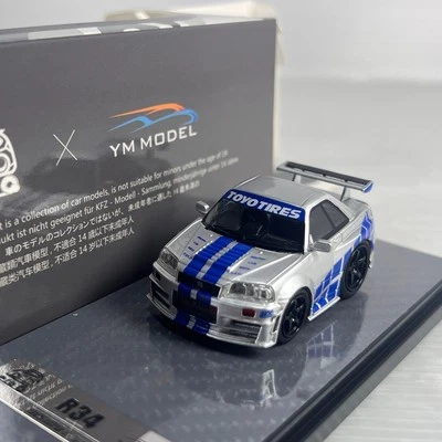 1/64 YM Model X Era Q Car Nissan NISMO Skyline GTR R34 Z Tune Fast & Furious - Image 1 of 2