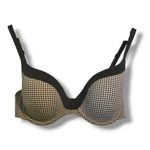 Victoria's Secret BH 34D Grau Hahnentritt Gefüttert Demi - Bild 1 von 5
