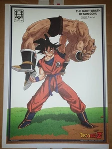 Lithographie Dragon Ball TSUME Art Goku Nappa - Imagen 1 de 5