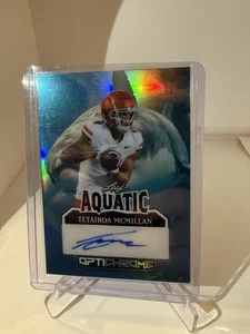 1/1 GREAT WHITE SHARK 2025 Leaf Optichrome T McMillan - Carolina Panthers - Picture 1 of 2