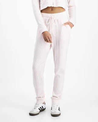 NUEVO Pantalones de chándal acanalados de punto Hacci para jóvenes de autoestima - Zapatilla de ballet rosa - XL Foto 1 de 4