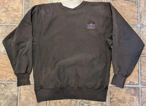 vtg Provincetown Port of Call Sweatshirt Hanes '89-'90 Logo sz med charcoal blk - Picture 1 of 18