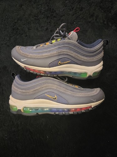 Scarpe sneakers Nike Air Max 97 grigio nero DD2002 001 taglia 7Y donna 8