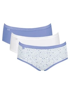 Paquete de 3 calzoncillos midi Sloggi bragas básicos + calzoncillos 95 % algodón tiro medio lencería - Imagen 1 de 52