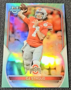 2022 Bowman University Chrome Aqua /299 C.J. Stroud Refractor Rookie #100 - Picture 1 of 2