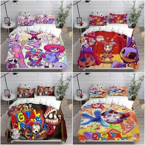 3D THE AMAZING DIGITAL CIRCUS Kids' Bedding Set Duvet Cover Pillowcases Gifts UK - Picture 1 of 11