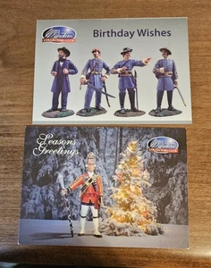 2 W. Britian Exclusive Club Greeting Cards Toy Sldiers #203 - Picture 1 of 1