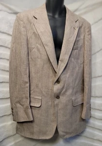 Vintage Kupp Kuppenheimer Herren USA Beige Sport Mantel Tweed XL - Bild 1 von 18