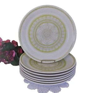 Platos de Cena Franciscanos Hacienda Verde (16) Retro Años 70 Verde 10.75 pulgadas - Imagen 1 de 3