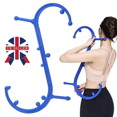 Body Back Buddy Trigger Point Deep Therapy Self Massage Tool S Shape UK