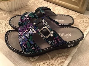 New ALEGRIA PEG-146 PEGGY HIBISCUS Sandals, FLORAL, EU 37 US 7-7.5 - Picture 1 of 6