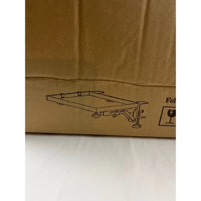 Mesita de noche con clip en bandeja de cama mesita de noche organizador dormitorio blanco Foto 1 de 3