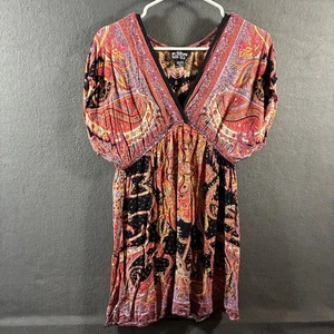 angie damen babydoll bauernkleid groß boho bohemian oversized locker coastal - Bild 1 von 5