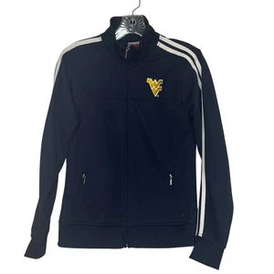 West Virginia Mountaineers Full Zip Jacket Womens Large Blue - Picture 1 of 8