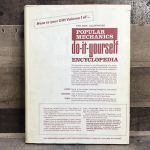 Vintage 1968 Popular Mechanics Do-It-Yourself Encyclopedia Vol 1 w/Jacket Sleeve - Picture 1 of 23