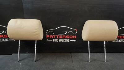 BMW 540I 2002 asiento delantero izquierdo y derecho reposacabezas cuero tostado Foto 1 de 4