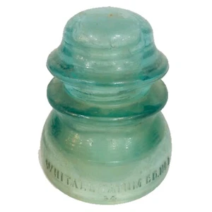 VINTAGE Whitall Tatum Co No.1 43 Isolator hellgrün/aquaglas USA - Bild 1 von 2