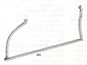 Mercedes W111 220SE 250SE 280SE Coupe and Cabriolet New Door Seal RIGHT side - Bild 1 von 1