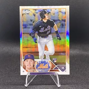 2023 Topps Chrome Brett Baty RC XFractor #204 Rifrattore NY Mets MLB Baseball - Foto 1 di 2