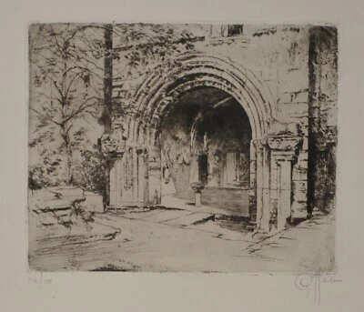 Peter Halm - Peter von Halm/handsigniert/100 Exemplare/ Radierung - Bild 1 von 3