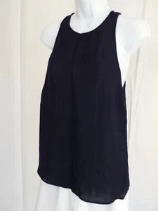Blusa túnica trasera sin mangas azul marino J CREW talla 6 - Imagen 1 de 5