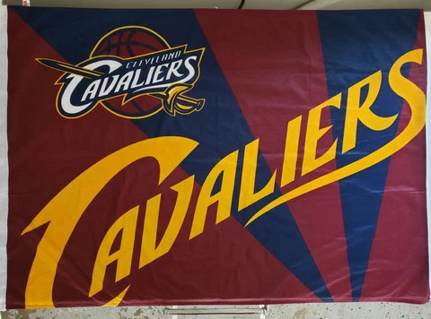 Cleveland Cavaliers Basketball Flag 41" x 28" Banner 2015 Throwback VG+ Original Cover