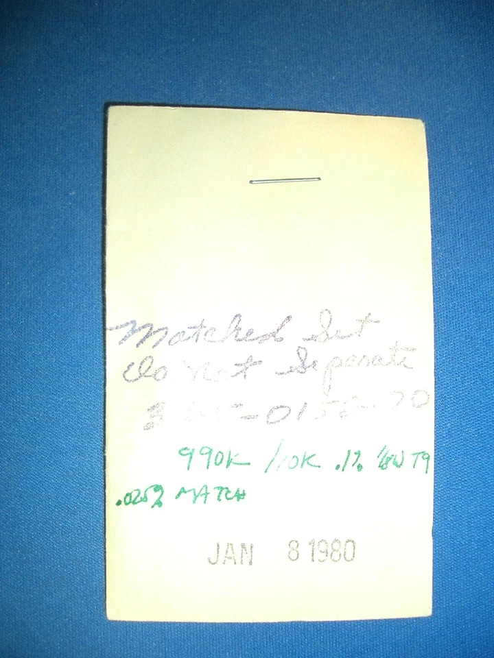 Tektronix TEK 990k/10k 0.025% Matched Resistor Set, 325-0152-00, NEW - Image 1 of 1