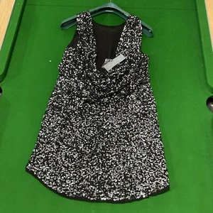evening dress size 14 knee length - Picture 1 of 4