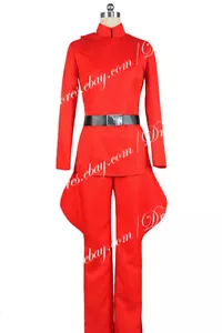 Star Wars Imperial Stormtrooper Officer Admiral Cosplay Costume Red Uniform - Picture 1 of 12
