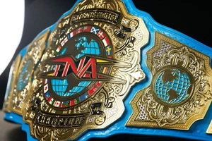New TNA INTERNATIONAL Wrestling Championship Belt Replica 2mm Zinc - Picture 1 of 3