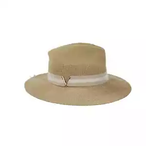 Vince Camuto Natural Sun Panama Hat $48 Tag #HT226 - Picture 1 of 3