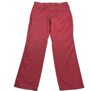 Pantalone chino uomo casual TailorByrd Collection rosso taglia 34x30 vita media gamba dritta - Foto 1 di 17