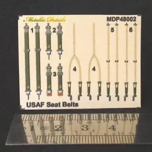 USAF Seat Belts WWII (3D Decals) Scale 1:48 MDP48002 - For Aircraft Model Kit - Picture 1 of 2