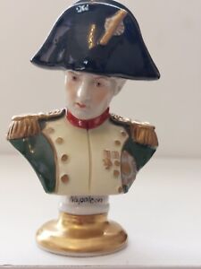 KÄMMER PORCELAIN NAPOLEON BUST FIGURE,WITH HAT..3.75" TALL..SUPER CONDITION 