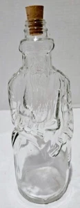 VTG 1960's Anchor Hocking Figural Man~Clear Glass Gin Bottle~W/Stopper~9.75"~EUC - Picture 1 of 8