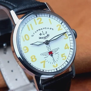 Reloj Pulsera Pobeda Soviético Sturmanskie Vintage Reloj Mecánico Yuri Gagarin URSS - Imagen 1 de 12