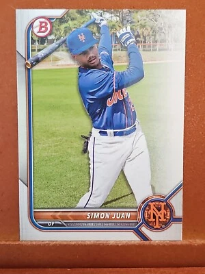 2022 Bowman Draft #52 Simon Juan METS - Image 1 of 2
