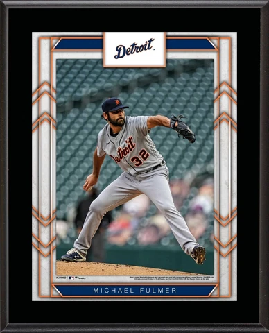 Michael Fulmer Detroit Tigers 10.5" x 13" Sublimated Player Plaque Cover