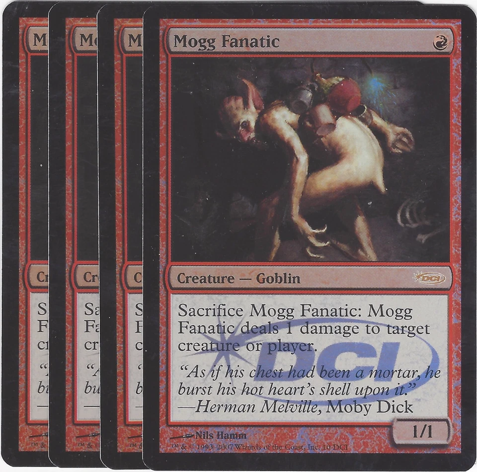 TCG 67 MtG Magic the Gathering Mogg Fanatic Gateway Promo Foil mint Playset (4) - Bild 1 von 1