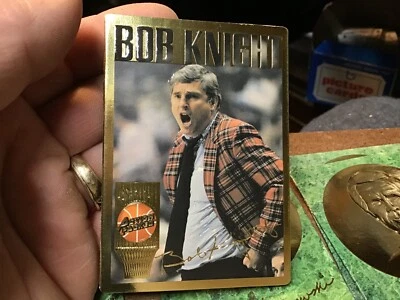 1994/95 ACTION PACKED HALL OF FAME BASKETBALL BOB KNIGHT #12 INDIANA - Image 1 of 2