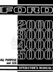 Ford 2000 3000 4000 5000 Tractor Owner Operator Manual - Picture 1 of 1