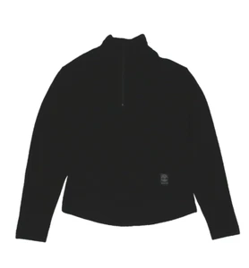 4/5 Juvenil Pequeño Timberland Negro Cremallera Chaqueta Polartec Capas Todas las Temporadas - Imagen 1 de 5