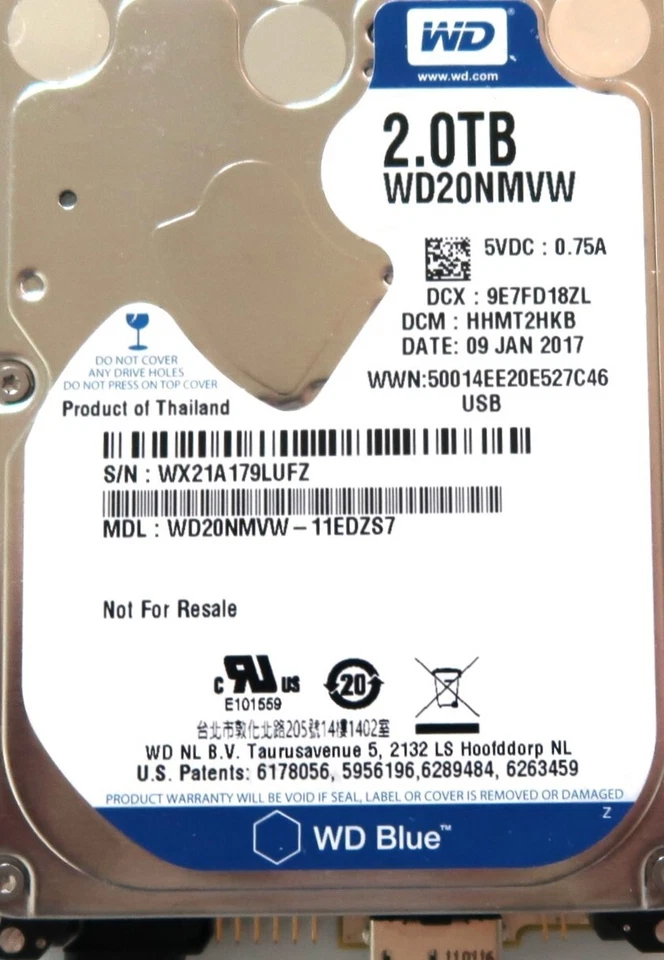 WD WD20NMVW-11EDZS7 (See description for DCMs & Exact details) Thailand 2TB USB - Image 1 of 1
