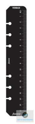 Filofax Personal size Black Ruler / Today Page Marker Organiser Refill 133609-NP - Image 1 of 2