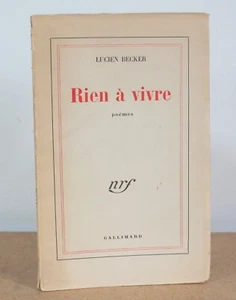 Nichts zu leben Gedichte Lucien Becker 1947 - Bild 1 von 6